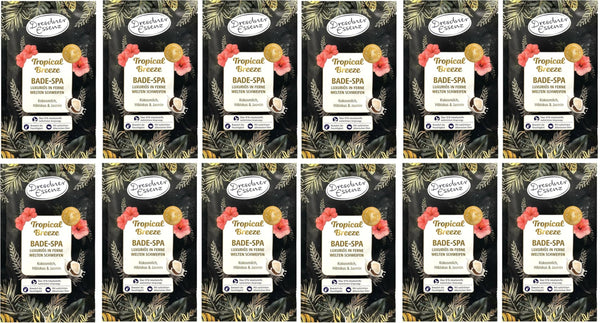 12er Pack Dresdner Essenz Bade-Spa Tropical Breeze 12x 60g