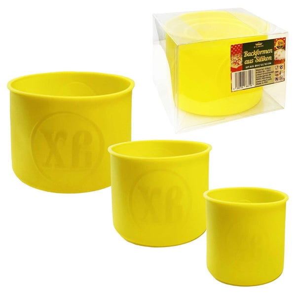 3tlg. Set Backformen aus Silikon Kulitsch Osterbrot Ø 14/12/9,5cm кулич Пасха