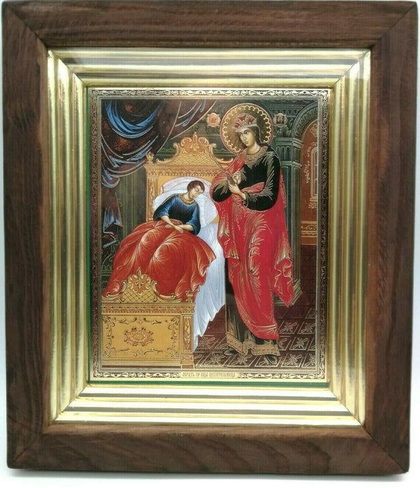 Ikone Gotesmutter Heilerin Пресвятая Богородица Целительница 25 x 22x3 cm