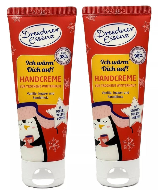 2er Pack. Dresdner Essenz Winter-Handcreme Ich wärm' Dich auf! 2 x75ml