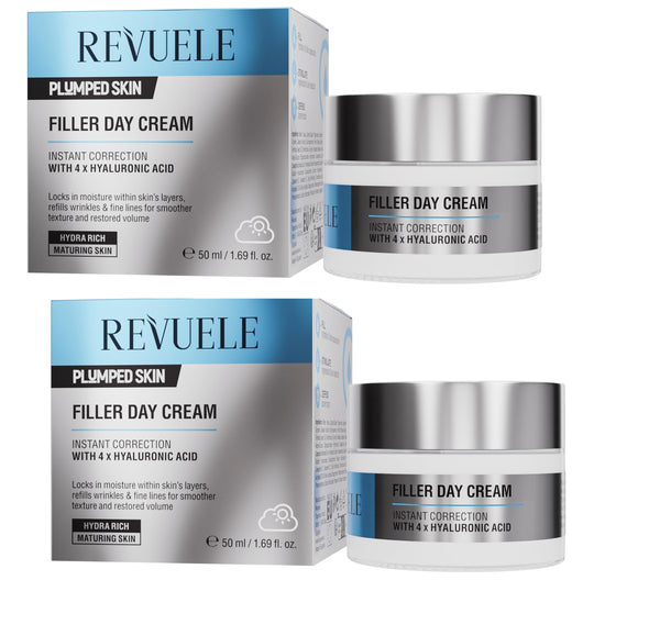 2er Pack Revuele Plumped Skin Filler Tagescreme, 2x 50ml