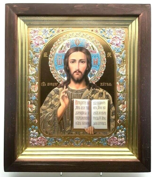 Ikone Jesus Christus Господь Вседержитель, 31 x 27 x 3cm