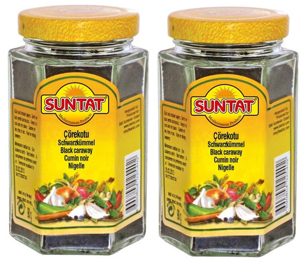 2er Pack SUNTAT Schwarzkümmel ganz Cumin noiar, 2x 90 g
