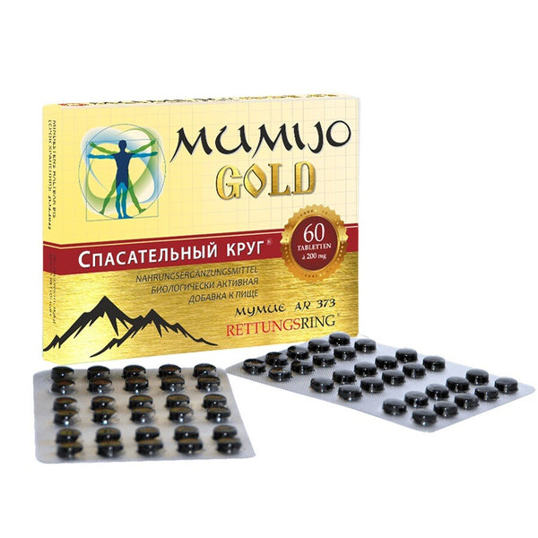 Mumijo Gold Hohe Qualität Shilajit 60 Tabl Мумиё Мумие золотое
