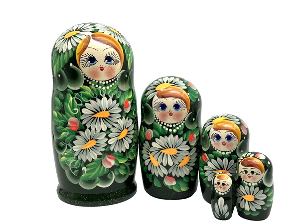 Matroschka 5tlg. Matreschka Babuschka handgemalt Russland neu 17cm