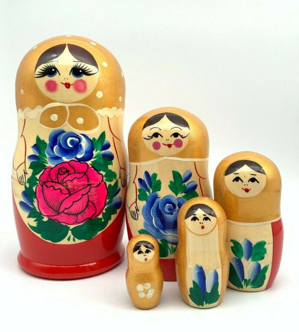 Matroschka 5tlg. Semenov traditionelle Motiv , 18 cm