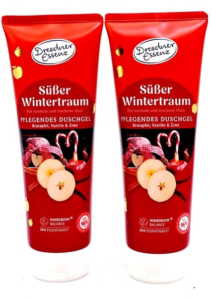 2er Pack Dresdner Essenz Pflegendes Duschgel Süßer Wintertraum, 2x 250ml
