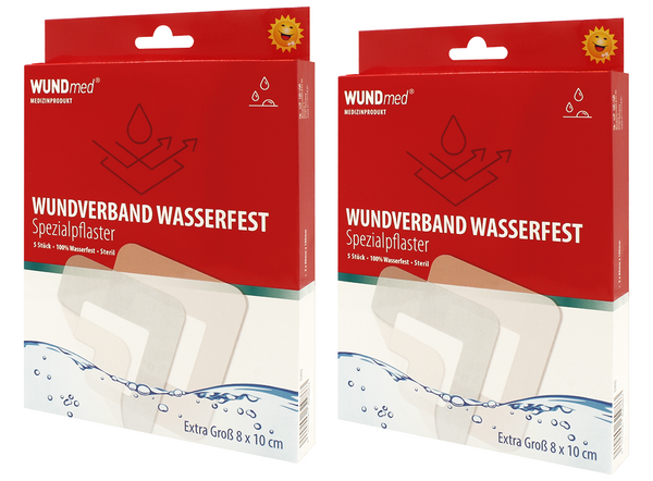 2x WUNDmed Wundverband Wasserfest 2x 5 St.