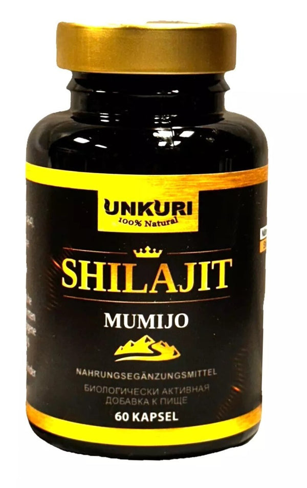 Mumijo Shilajit 100% Natural Kirgisien 60 Kapseln Je 330 mg