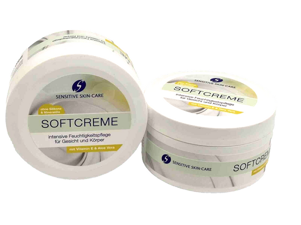 2x Skin-Care Softcreme mit Vitamin E Aloe Vera 2x 250ml