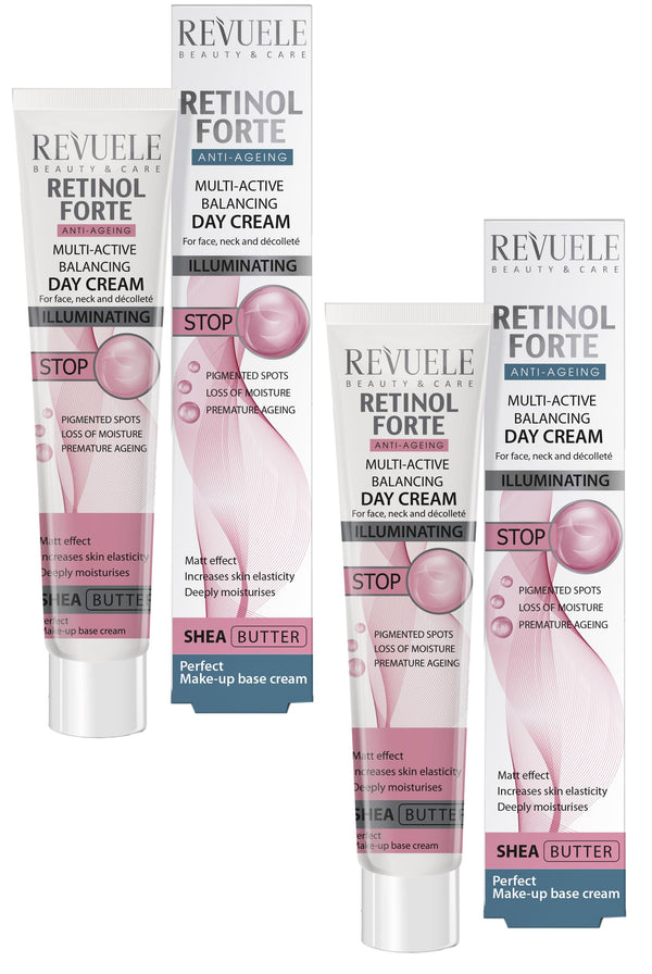 REVUELE RETINOL FORTE Multi-Active Balancing Day Cream Tagescreme 2er Pack. 2x50ml