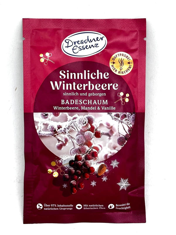 6-er Pack Dresdner Essenz Badeschaum Sinnliche Winterbeere, 6 x 60g