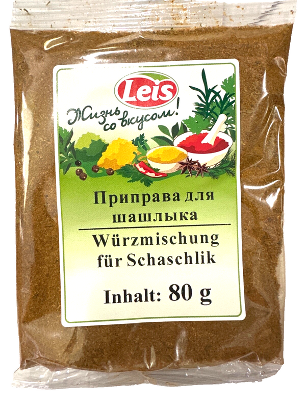 3x Leis Gewürze Würzmischung für Schaschlik 3 x 80g