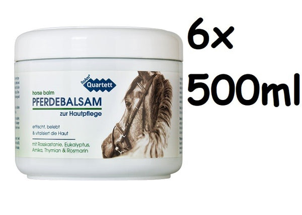 REAM QUARTETT Pferdebalsam erfrischt Rosskastanie Eukalyptus 6x 500ml
