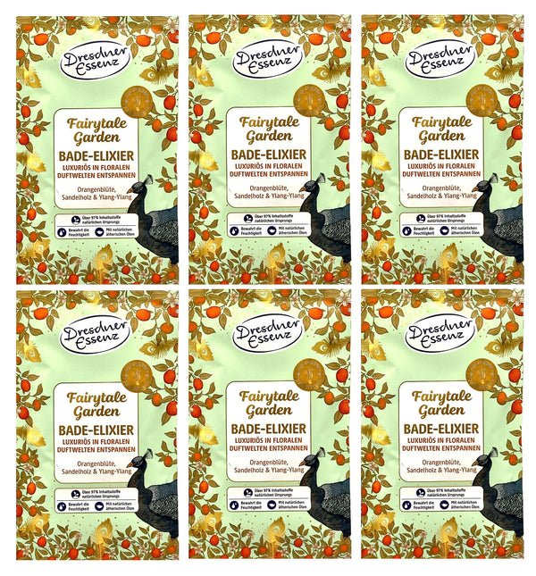 6er Pack Dresdner Essenz Bade-Elixier Fairytale Garden 6 x 60g