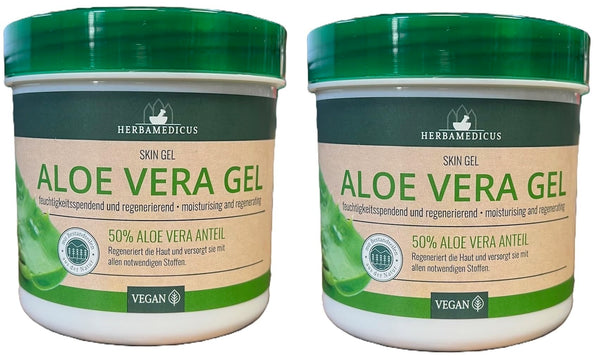 2er Pack. Herbamedicus Aloe Vera Gel, 2 x 250 ml