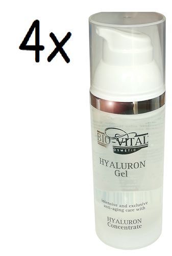 BIO-VITAL HYALURON Säure Gel Antifalten Konzentrat 4x50ml