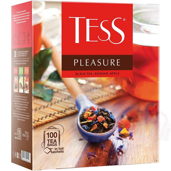 8x Schwarze Tee TESS Pleasure tropische Früchte, in Teebeutel 8x 150g