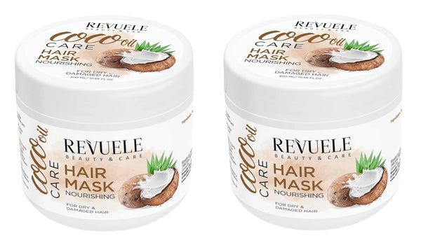 2er Pack REVUELE COCO OIL CARE Nährende Haare Maske 2x300ml