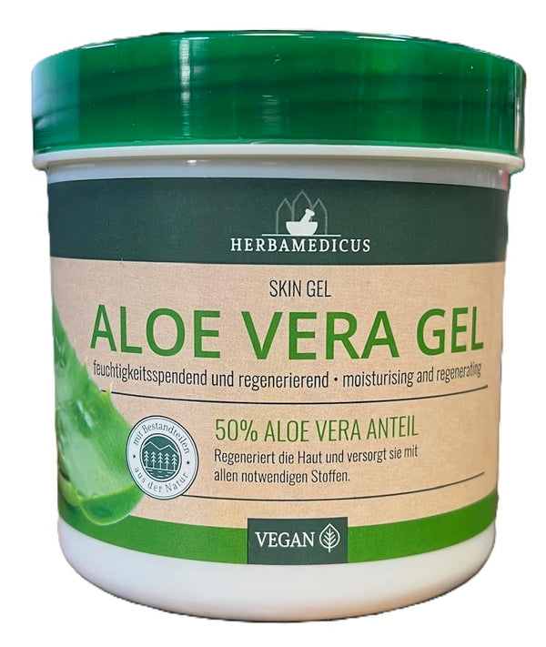 Herbamedicus Aloe Vera Gel 50% Anteil regenerierend, 250ml