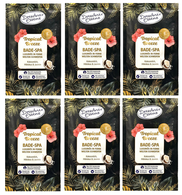 6er Pack Dresdner Essenz Bade-Spa Tropical Breeze 6 x 60g