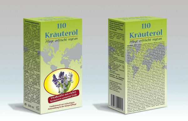 Kräuteröl 110 Massage Öl Vitalkräfte Pflegt erfrischt 2x 100ml