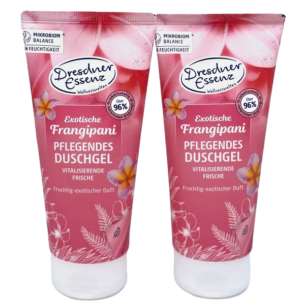 2er Pack Dresdner Essenz Duschgel Exotische Frangipani 2x 200ml