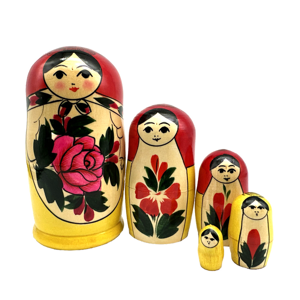 Matroschka 5tlg. Semenov traditionelle Motiv 14cm (1