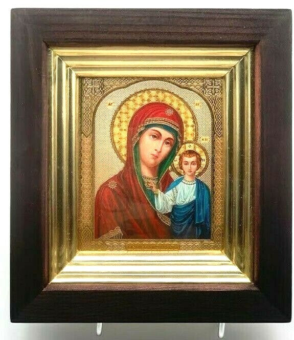 Ikone GM Gottes Mutter von Kasan 17x19cm