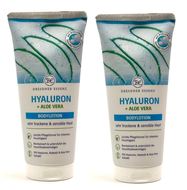 2er Pack. Dresdner Essenz Bodylotion Hyaluron + Aloe Vera 2 x 200ml