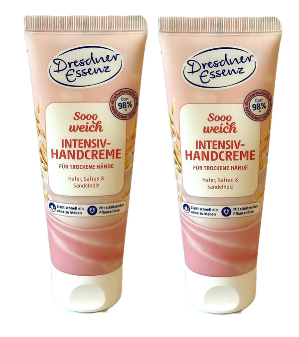 2er Pack. Dresdner Essenz Sensitiv-Handcreme Sooo weich, 2 x 75ml