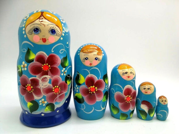 Matroschka 5tlg. Matreschka Babuschka Autor handgemalt Russland neu 14,5cm