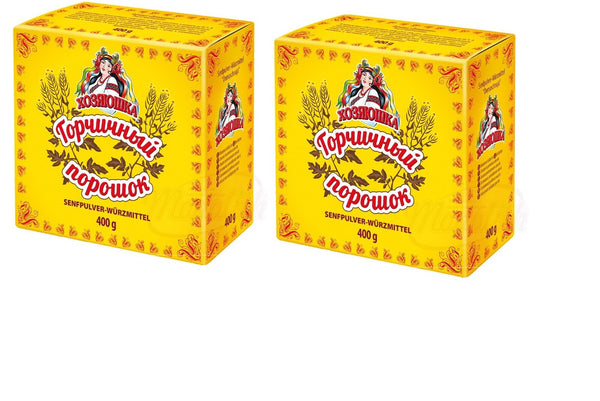 Senfpulver Würzmittel Senf Pulver Hosajuschka, 2x 400g
