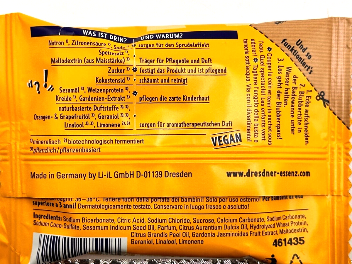 5er Pack Dresdner Essenz Sprudelbad Dreckspatz Blubbertüte Wir Freunde 5 x 70g
