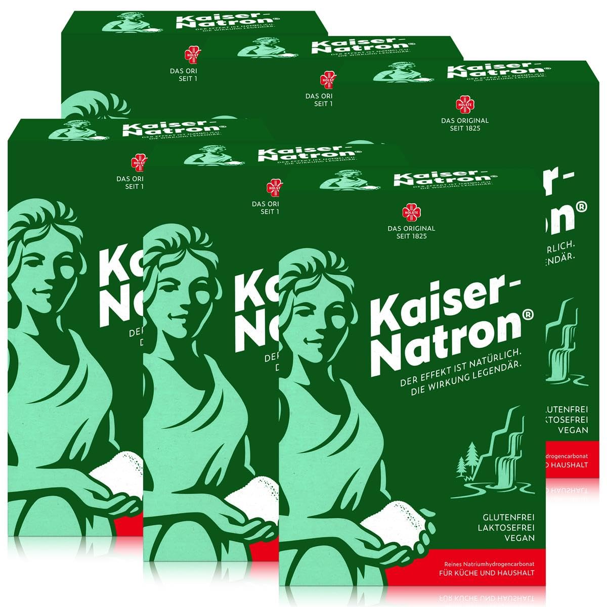 6er Pack HOLSTE Kaiser Natron Natriumhydrogencarbonat, 6x 250g