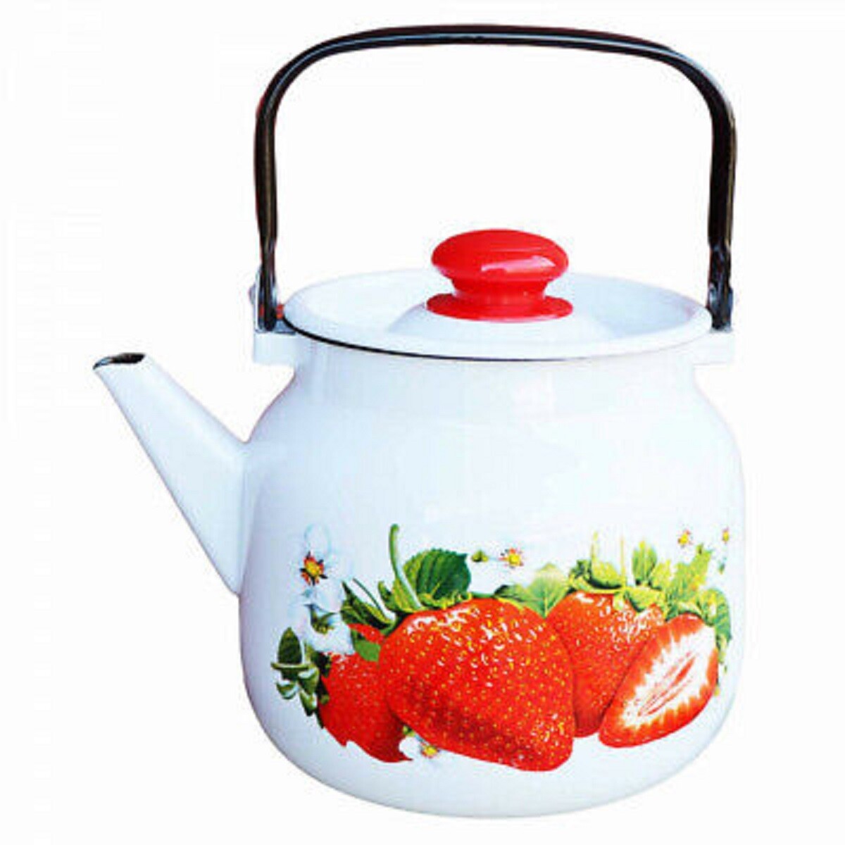 Wasserkocher Wasserkessel Emaille 3,5 L Vintage neu Garten Camping