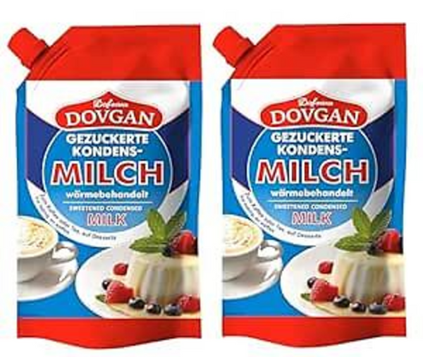 2er Pack DOVGAN gezuckerte Kondensmilch in Doypack 2x 300 g