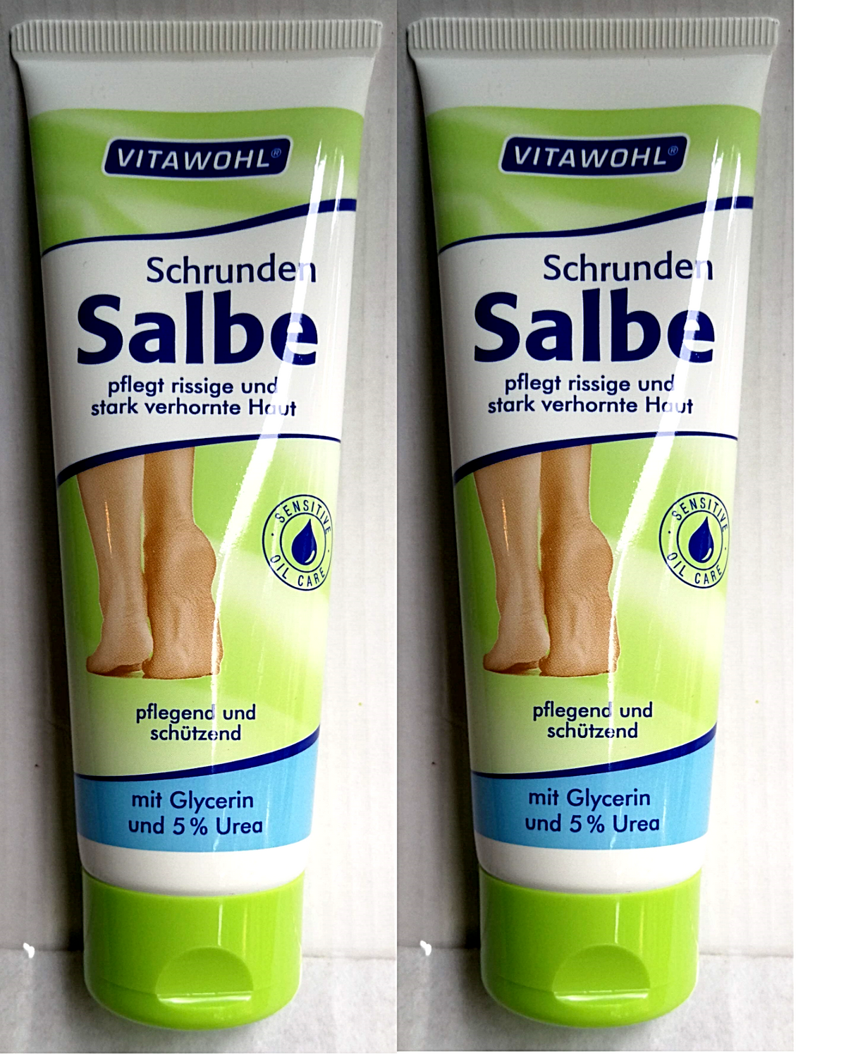 Vitawohl Füße Schrundensalbe verhornter rissiger Haut, 2x 75ml