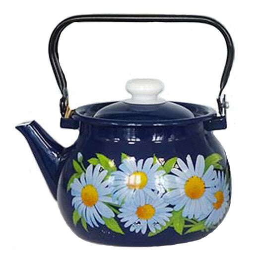Wasserkocher Wasserkessel Emaille 3,5 L Vintage neu Garten Camping