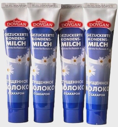 DOVGAN Gezuckerte Kondensmilch in Tube 4x150 g