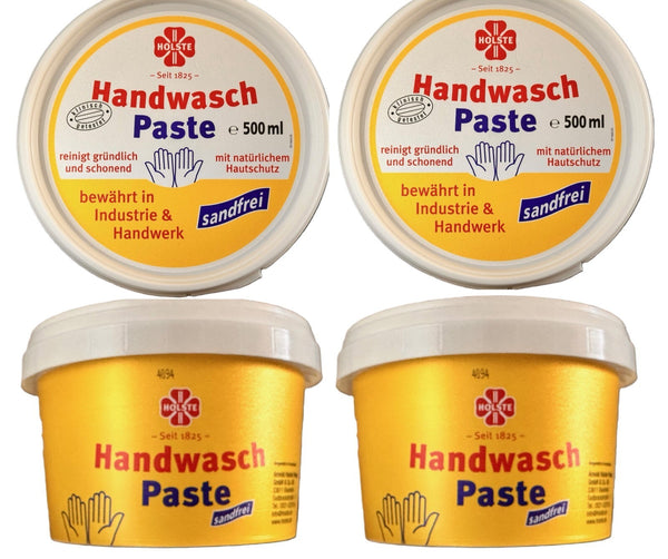 4x Holste Handreiniger Handwasch Paste Industrie Handwerk, 4x 500 ml