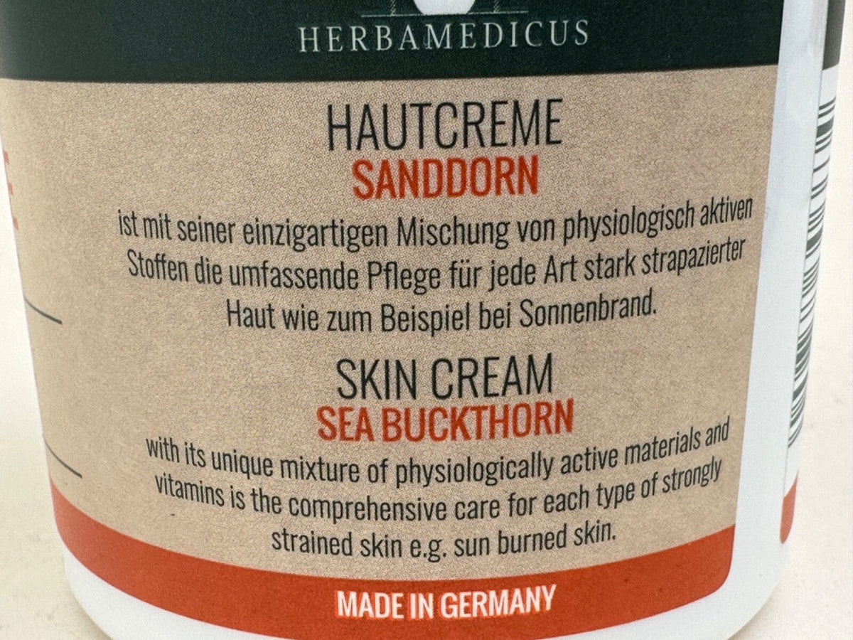 Herbamedicus Sanddorn Creme regenerierende Sonnenbrand 2x 250ml