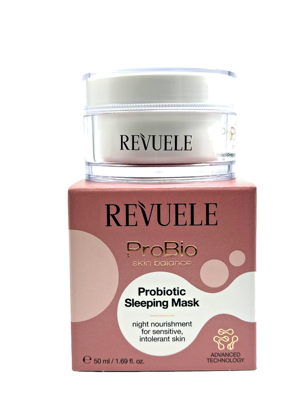 2x REVUELE PROBIO SKIN BALANCE PROBIOTIC SLEEPING FACE MASK 2x50 ML