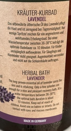 Herbamedicus Kräuterbad Lavendel Kurbad entspannend, 2x 500ml