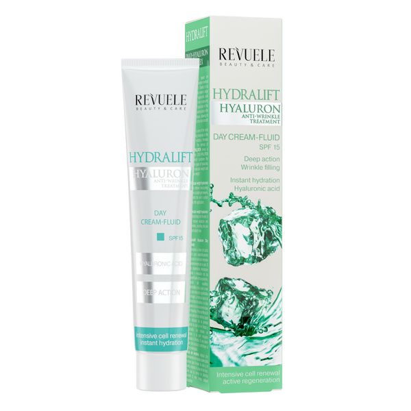 2x REVUELE HYDRALIFT HYALURON HYALURON Tagescreme-Fluid 2x 50ml