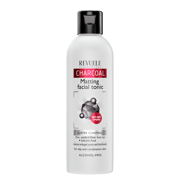 REVUELE CHARCOAL Mattierendes Gesichtswasser Gesicht Reiniger Tonic 200ml