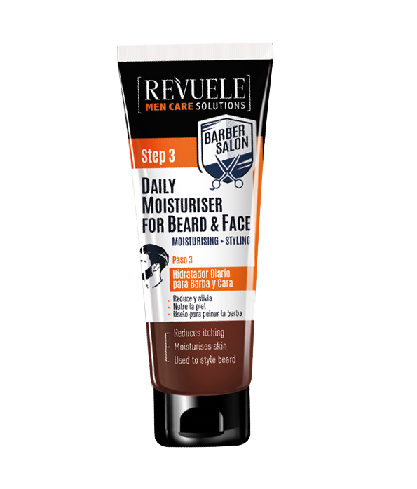 2x REVUELE MEN CARE SOLUTIONS  Tägliche Bart Feuchtigkeitscreme 2x80ml