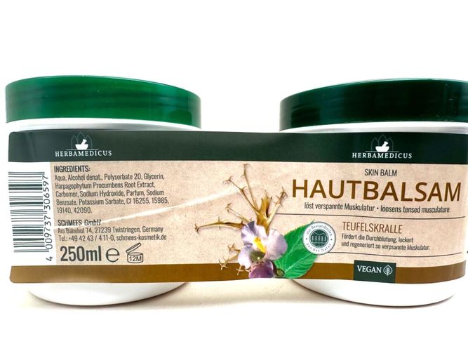 Herbamedicus Vegan Balsam Teufelskralle Verspannung 2x 250ml