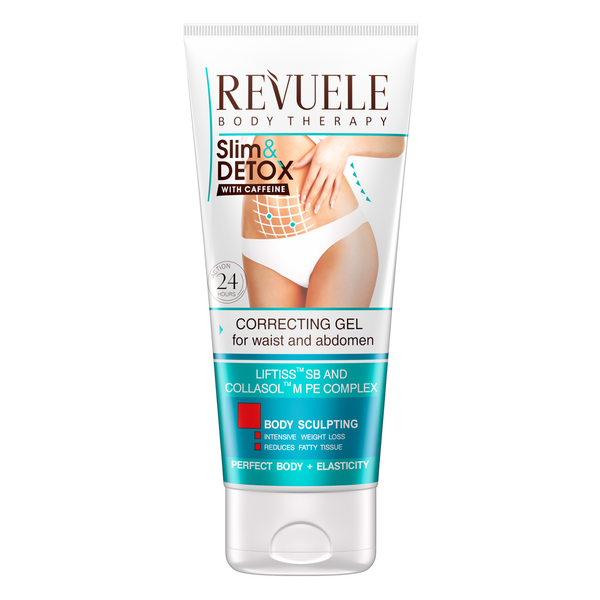 2x REVUELE SLIM  WITH CAFFEINE Bauch Korrekturgel  2x 200ml