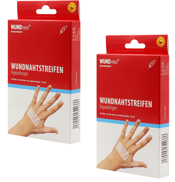 2x WUNDmed Wundnahtstreifen 2x 10 St.